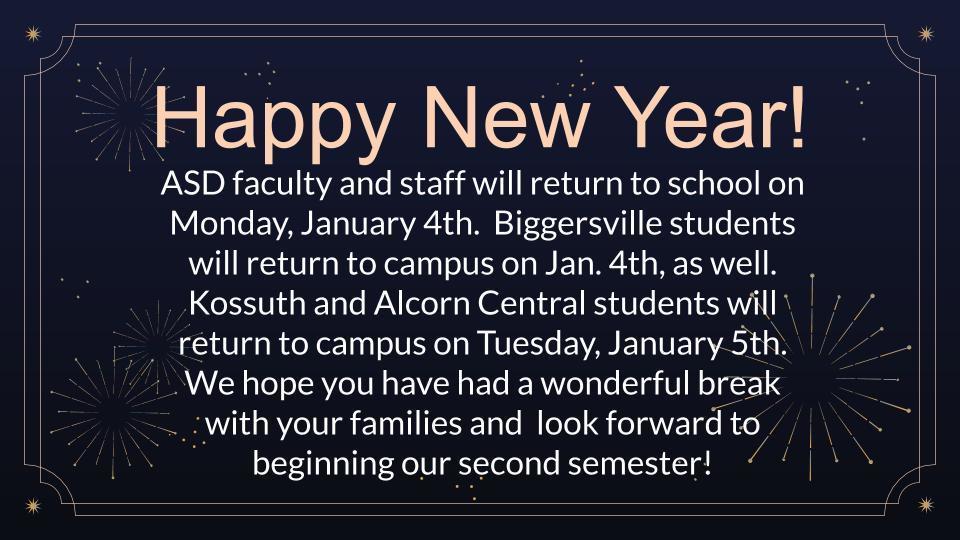 Schedule for Return to School