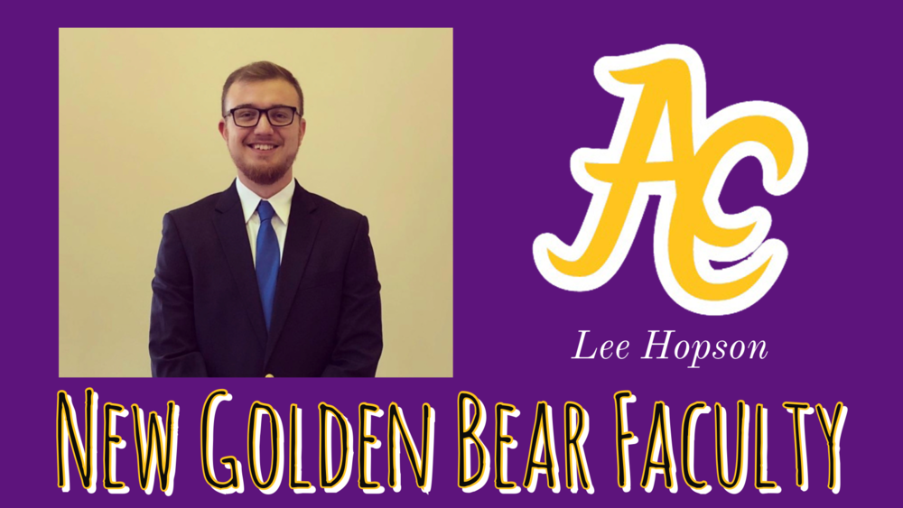 New staff member Lee Hopson