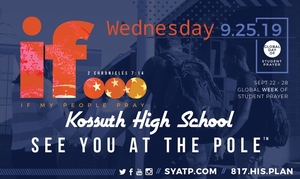 See You At the Pole - Wednesday, Sept. 25