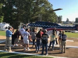 Health Science and Law and Public Safety Students Visit Emergency Services