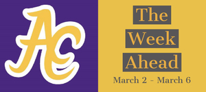 The Week Ahead: 3/2-3/6