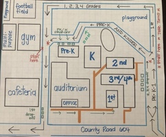 Car Rider Morning Drop-off Map