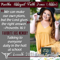 KHS CLASS OF 2021 SENIOR SPOTLIGHT - MARTHA ABBIGAIL FAITH JONES (ABBIE)