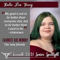 KHS CLASS OF 2021 SENIOR SPOTLIGHT - HALIE LEA POSEY