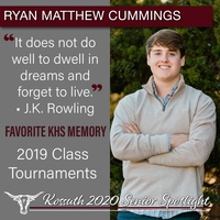 KHS CLASS OF 2020 SENIOR SPOTLIGHT - RYAN MATTHEW CUMMINGS