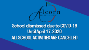 School Dismissed until April 17