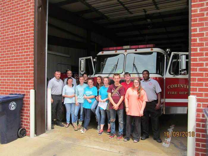 LPS Student with CFD #3 Firefighters