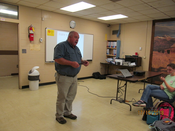 Mr. John Hubbard presents Farm Bureau's Farm Safety Program